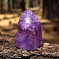 Vibrant purple amethyst gemstone symbolizing peace and spiritual clarity