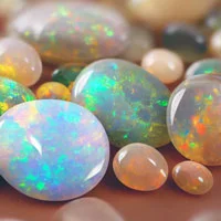 Ethiopian opal gemstone displaying vibrant play of colors and mystical beauty